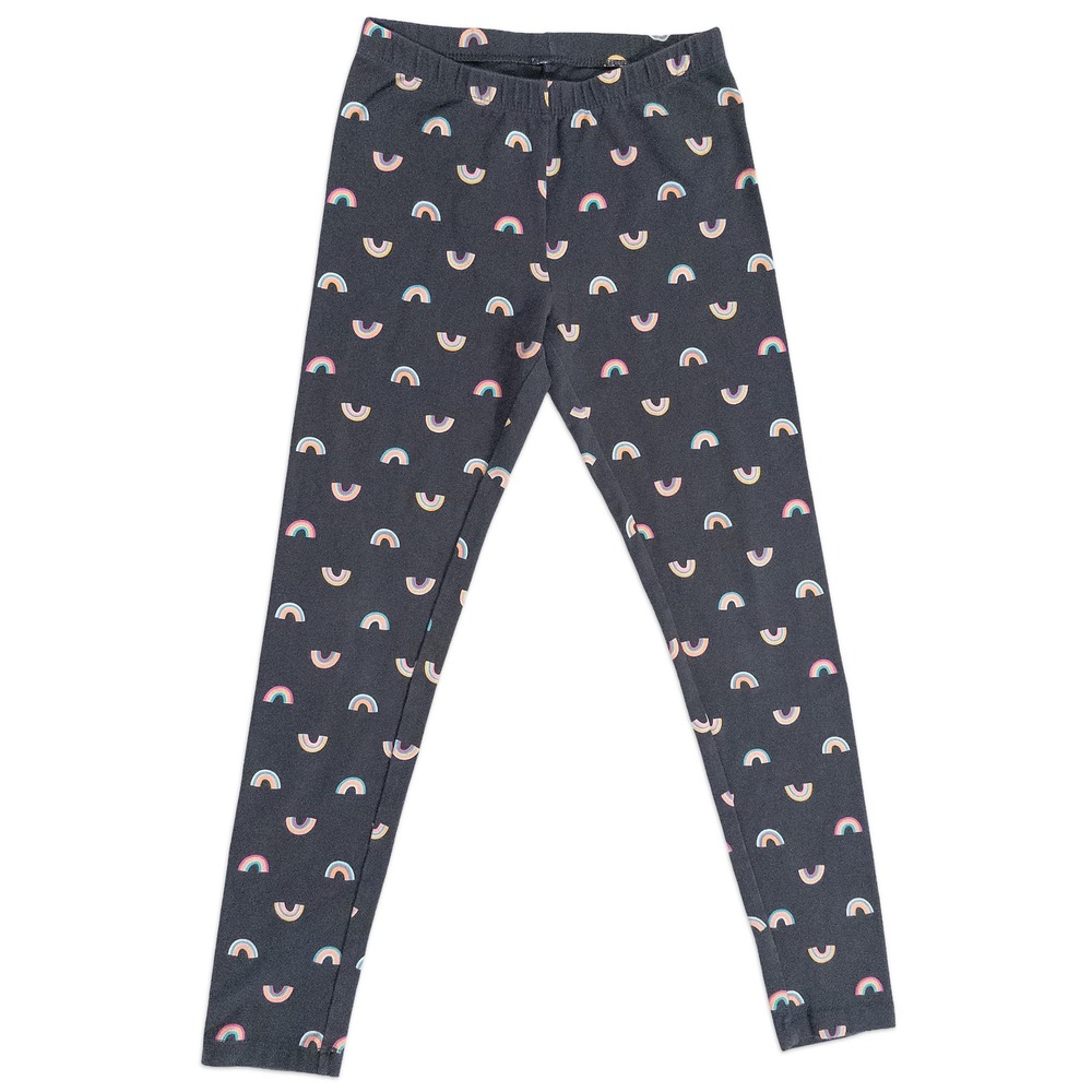 Cat & Jack Rainbow Print‎ Leggings Girls Size L 10/12 Casual Rainbowcore Kidcore
